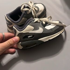 Nike Kids Shoes Gray and White